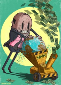 He That Is Of The Opinion Money Will Do Everything May Well Be Suspected Of Doing Everything For Money | Benjamin Franklin | Steve Cutts