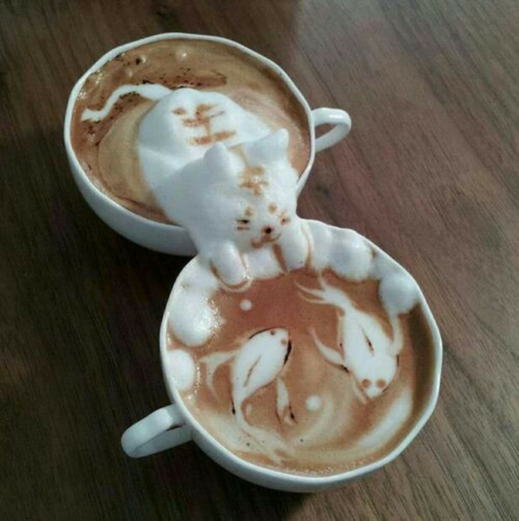 Kitty Coffee Cups, Too Cute! 